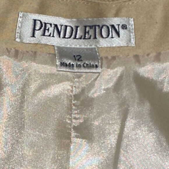 Pendleton Button Up Jacket w/ Button Cuffs Size 12 - Picture 6 of 9